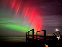 Northern Lights White Horse Beach 2025